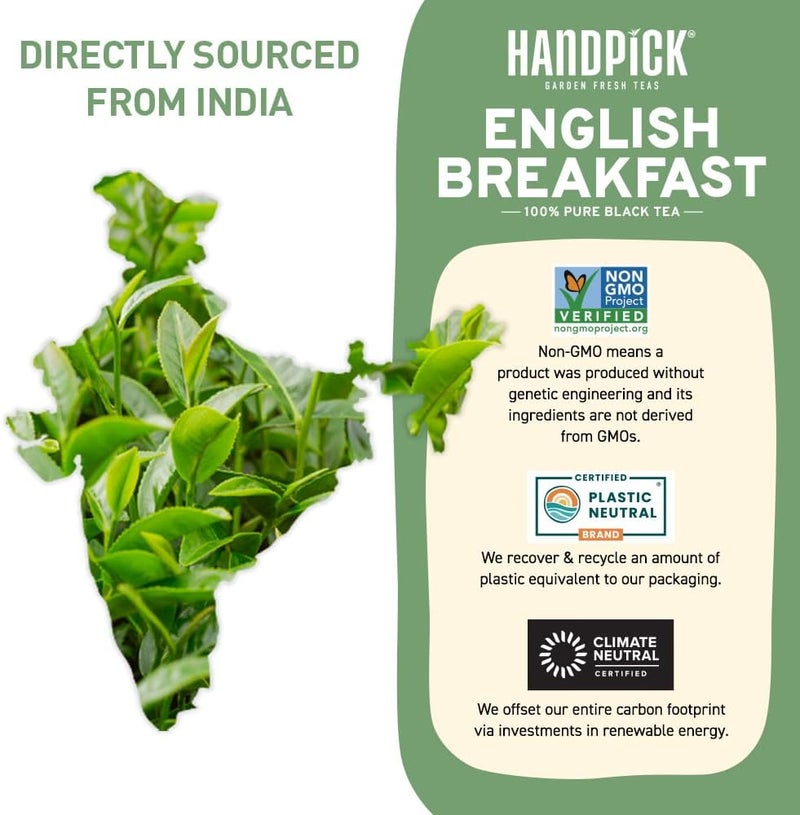 HANDPICK English Breakfast Tea Loose Leaf - 340g (12oz) Strong & Robust Black Tea - Image 4